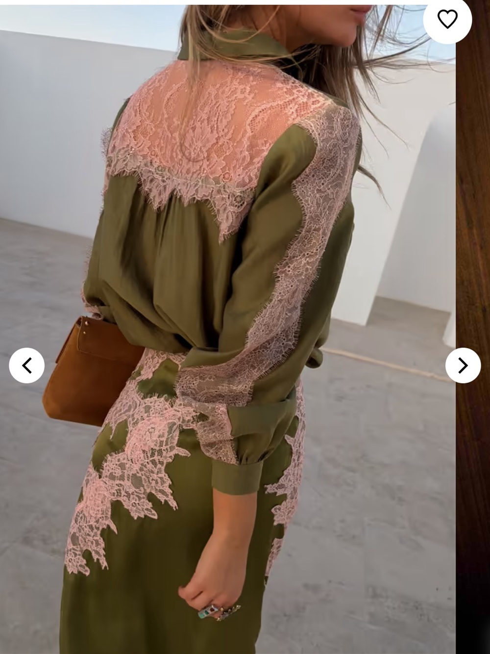 NWT Never Fully Dressed Olive and Pink Marley Shirt